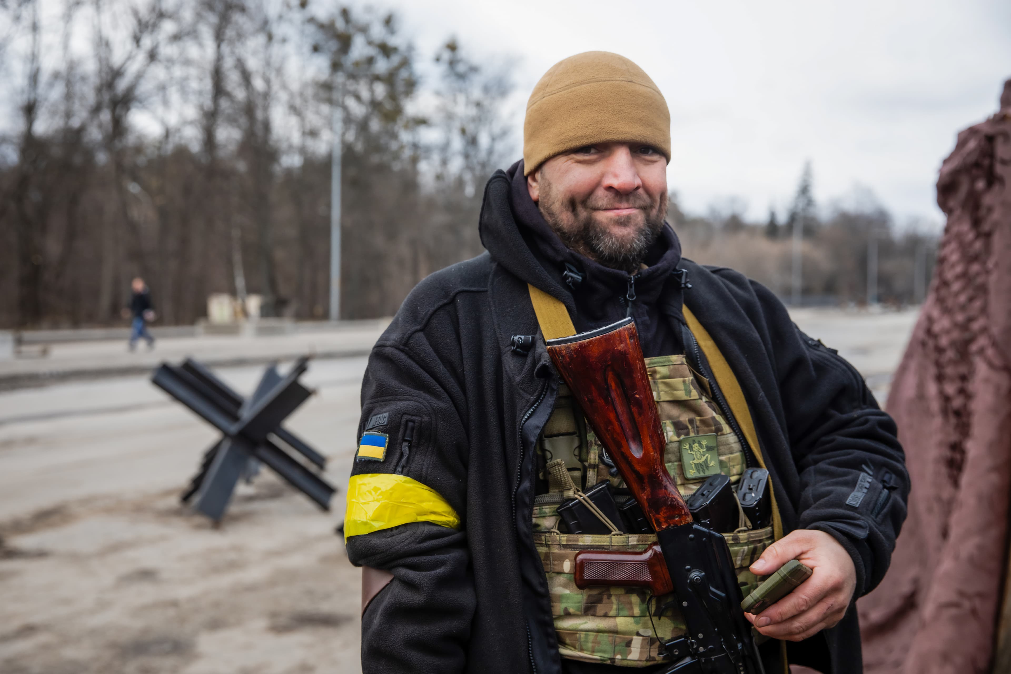 smiling volunteer